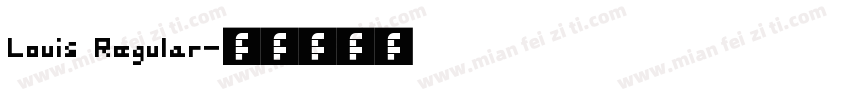 Louis Regular字体转换